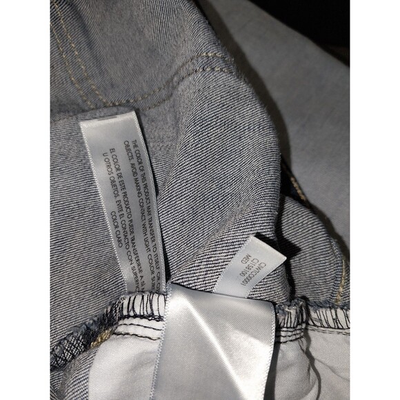 Calvin Klein High Rise Repreve Shorts Womens Size 14 Blue Jean Dark Wash - Picture 6 of 6